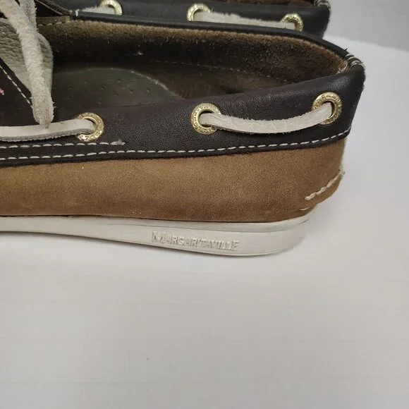 Margaritaville Leather Boat Shoes Womens sz 6 - Picture 11 of 11